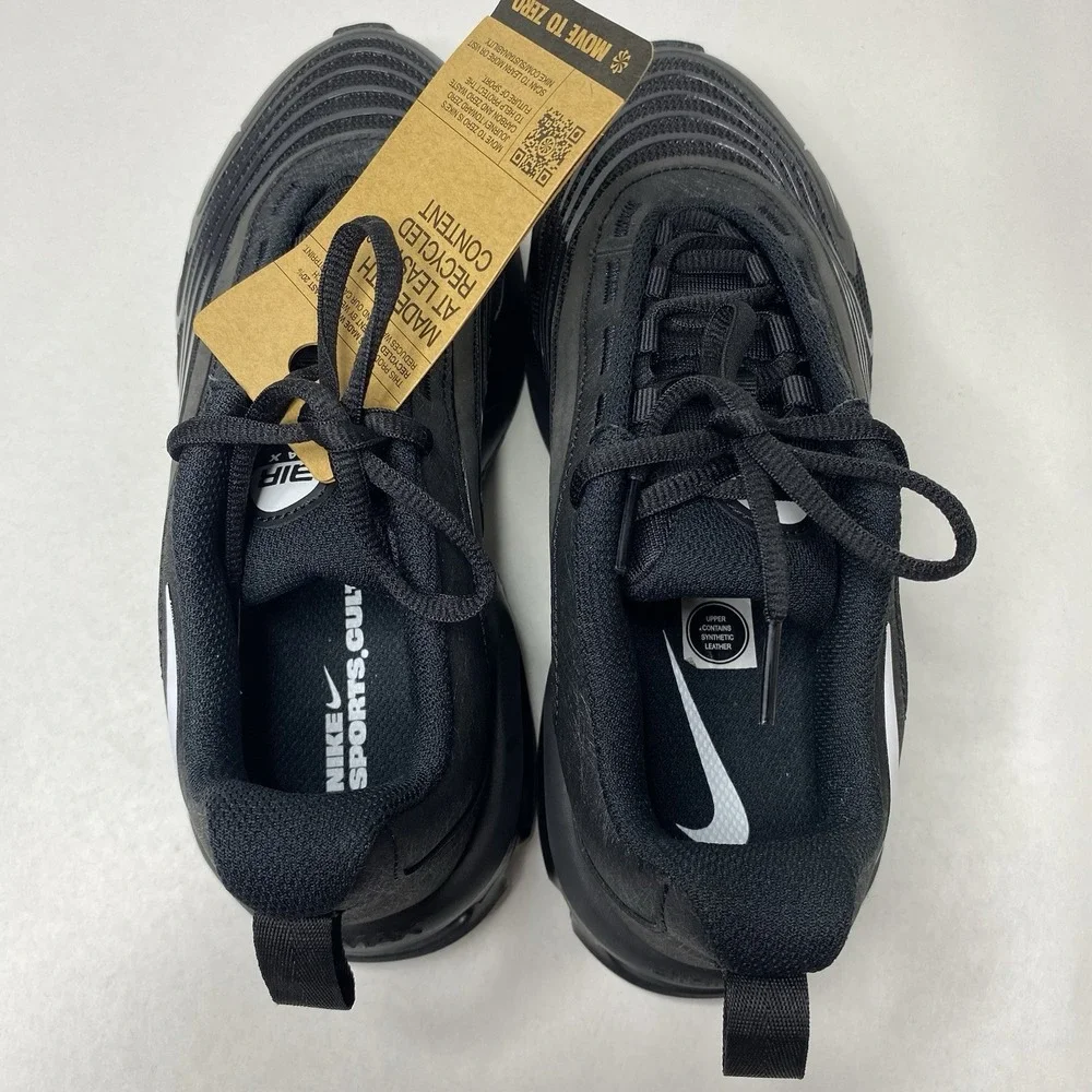 Nike Air Max IF2622-002‎ Black White Kids Sneaker 4.5Y Comfort Athletic Casual